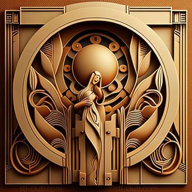 3D model art deco (STL)